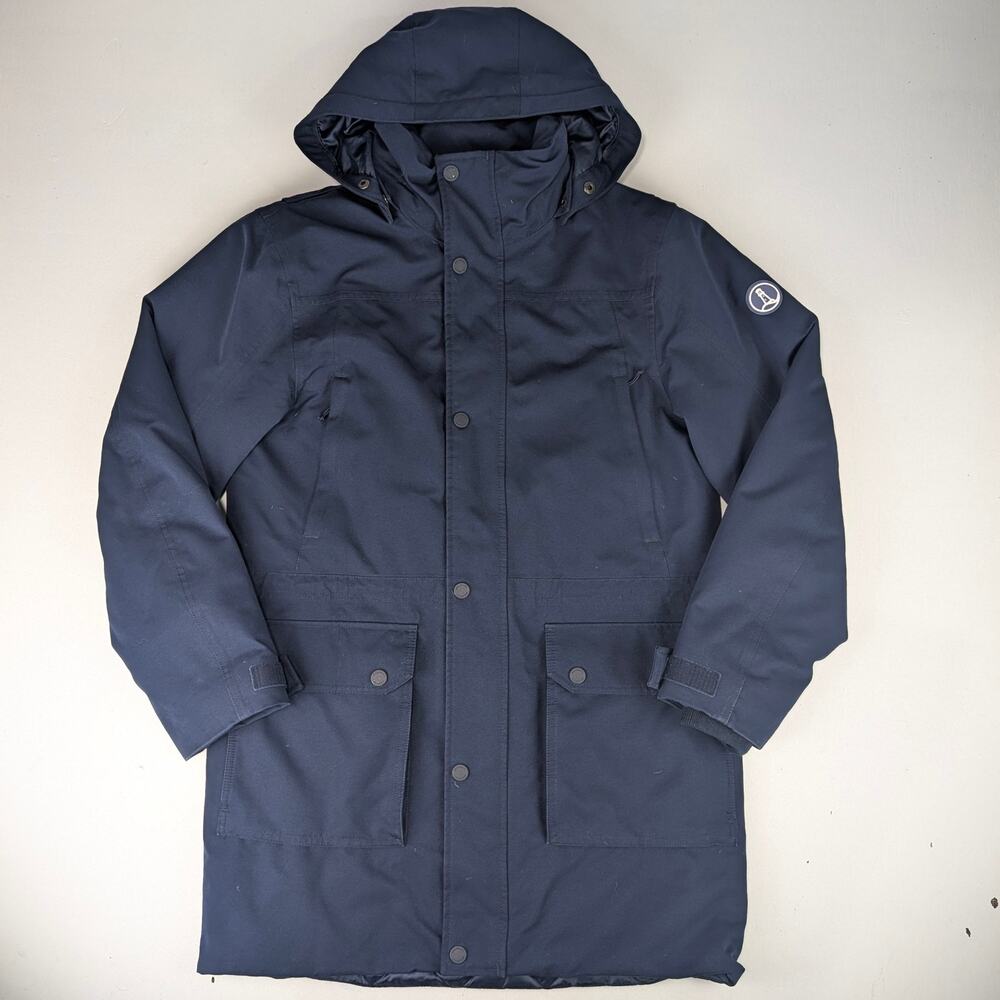Lands' End Men's Small Navy Expedition Waterproof Down Parka